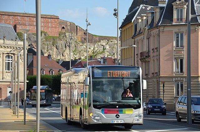 Belfort - Immobilier - CENTURY 21  Agence du Théâtre – Bus ligne R du réseau Optymo de Belfort