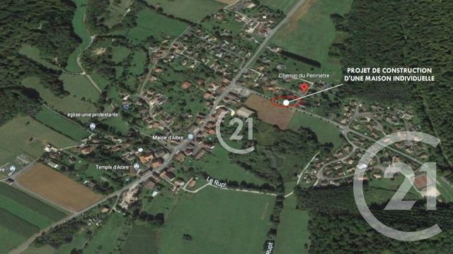 terrain à vendre - 1203.0 m2 - AIBRE - 25 - FRANCHE-COMTE - Century 21 Agence Du Théâtre