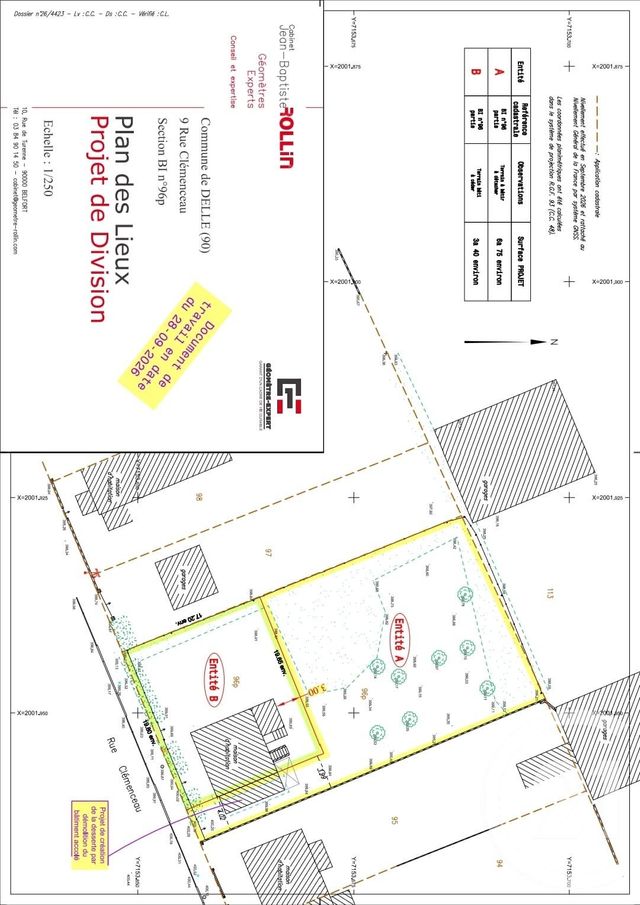 terrain à vendre - 675.0 m2 - DELLE - 90 - FRANCHE-COMTE - Century 21 Agence Du Théâtre